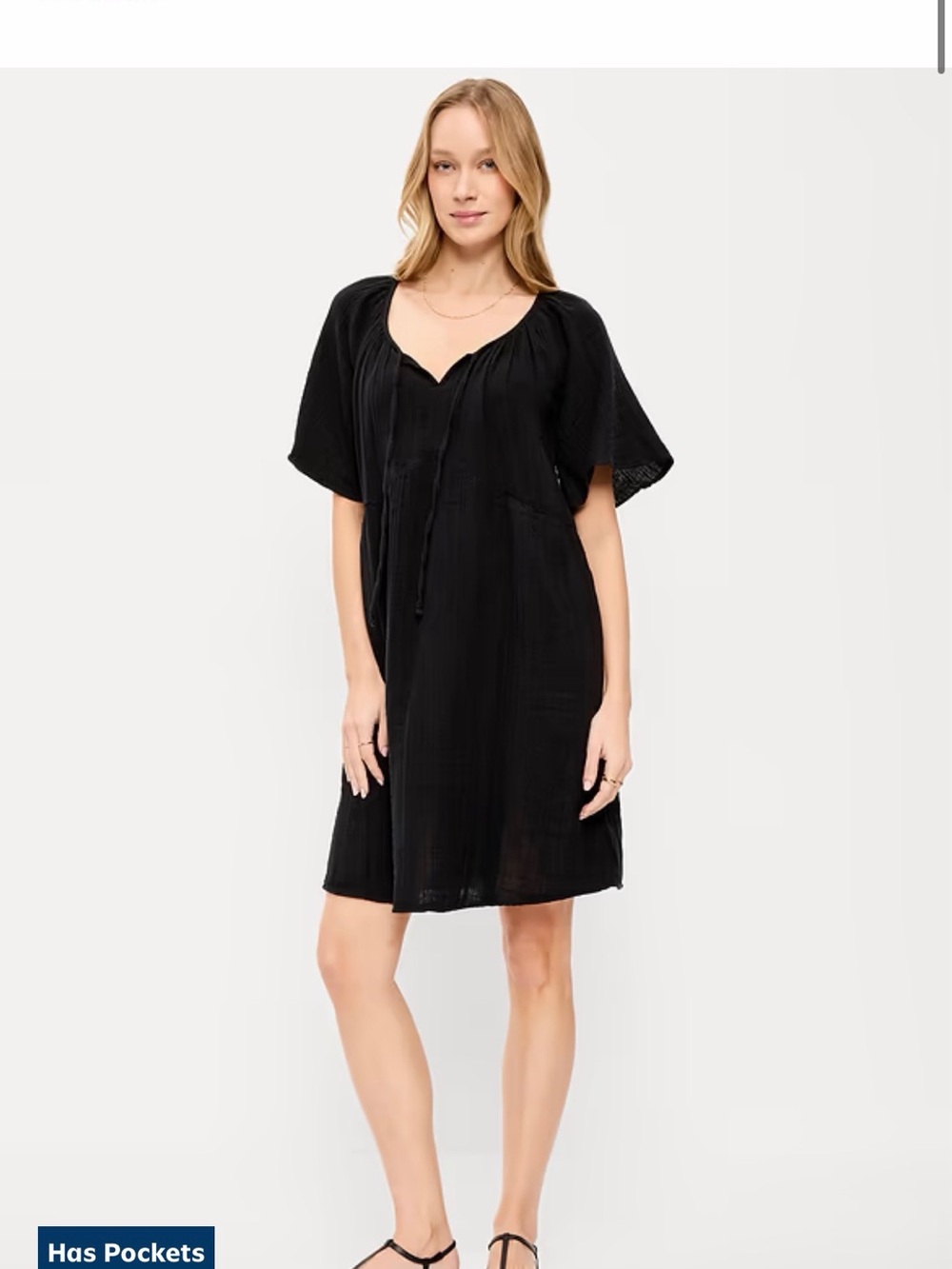 Old Navy Black Mini Dress with Pockets